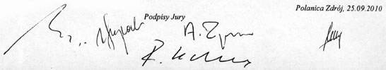 podpisy jury 43. Pol-8 - 2010